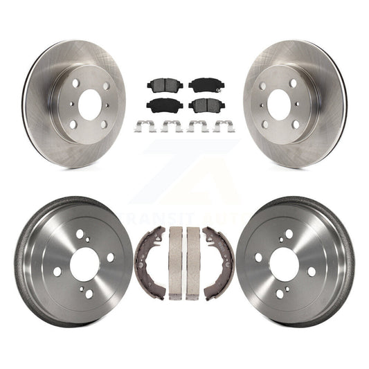 [Avant + Arrière] Kit de Disque et plaquette (semi-métallique) de frein pour 2000 Toyota Echo To 08 00 K8S-103381