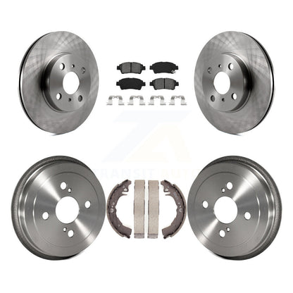 [Avant + Arrière] Kit de Disque et plaquette (semi-métallique) de frein pour 2000 Toyota Echo From 08 00 K8S-103382