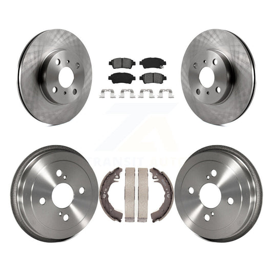 [Avant + Arrière] Kit de Disque et plaquette (semi-métallique) de frein pour 2000 Toyota Echo From 08 00 K8S-103382