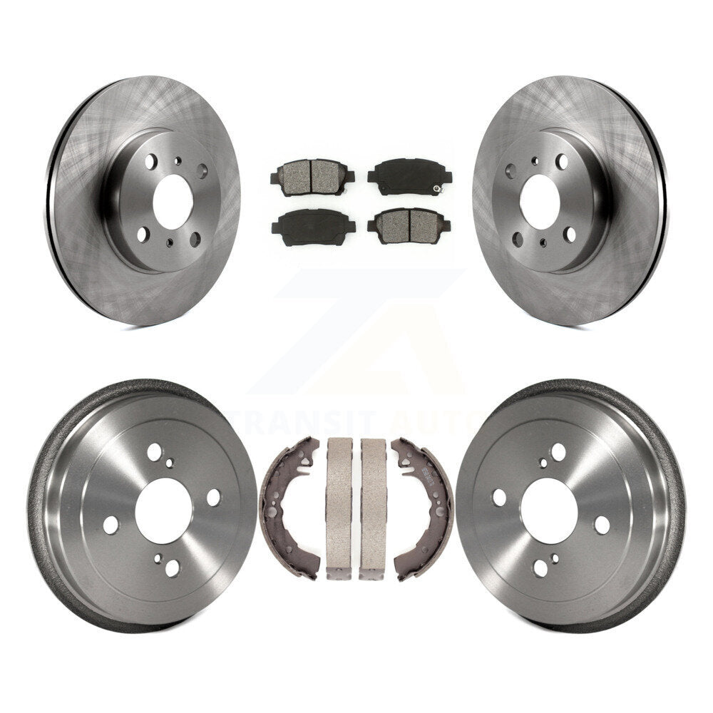 [Avant + Arrière] Kit de Disque et plaquette (semi-métallique) de frein pour 2001-2005 Toyota Echo K8S-103390