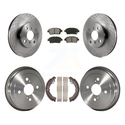 [Avant + Arrière] Kit de Disque et plaquette (semi-métallique) de frein pour 2001-2005 Toyota Echo K8S-103390