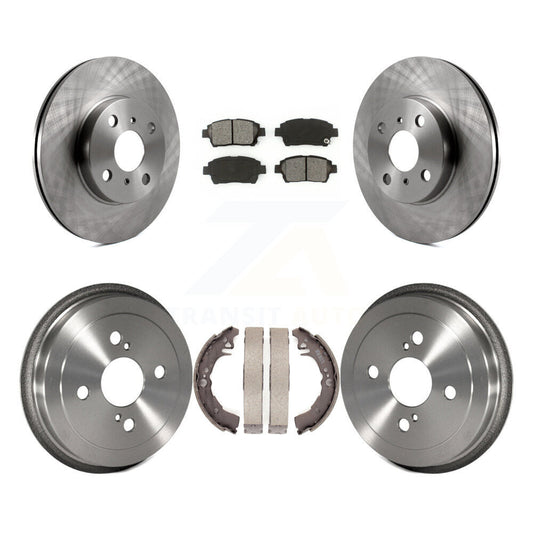 [Avant + Arrière] Kit de Disque et plaquette (semi-métallique) de frein pour 2001-2005 Toyota Echo K8S-103390