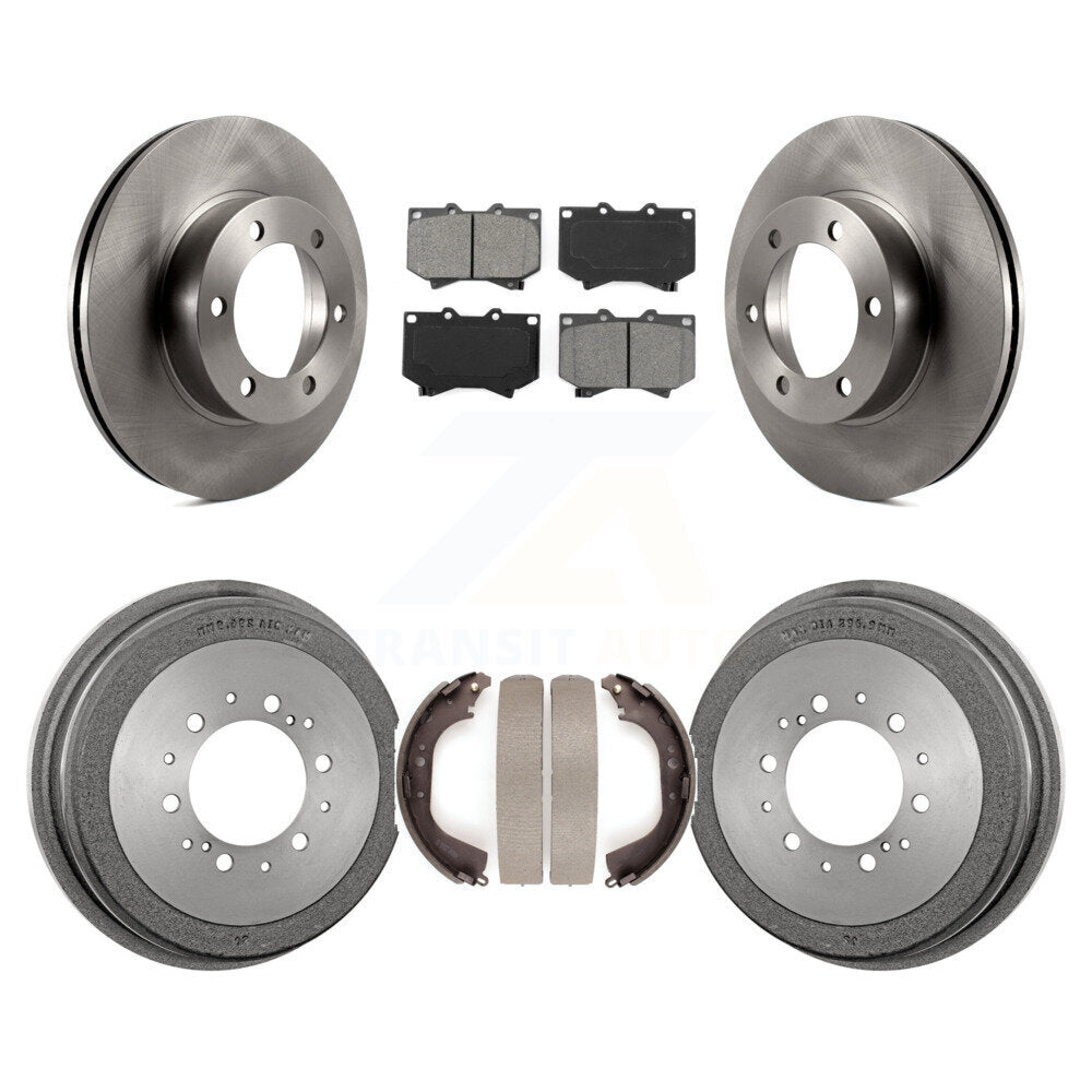 [Avant + Arrière] Kit de Disque et plaquette (semi-métallique) de frein pour 2000-2002 Toyota Tundra 4.7" Plate longueur K8S-103398