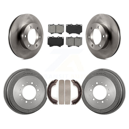 [Avant + Arrière] Kit de Disque et plaquette (semi-métallique) de frein pour 2000-2002 Toyota Tundra 4.7" Plate longueur K8S-103398