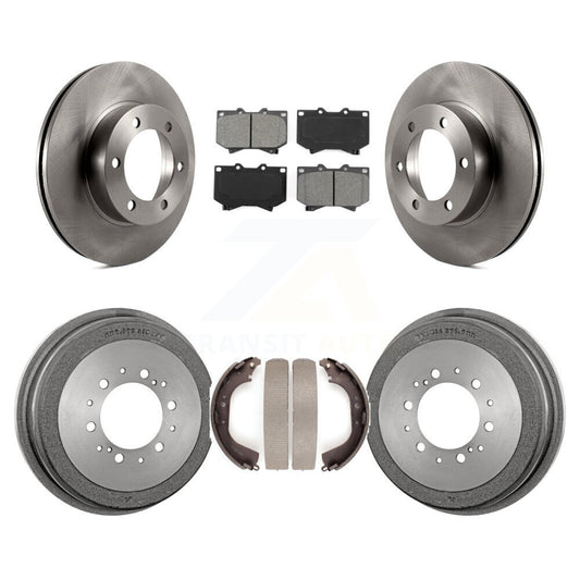 [Avant + Arrière] Kit de Disque et plaquette (semi-métallique) de frein pour 2000-2002 Toyota Tundra 4.7" Plate longueur K8S-103398