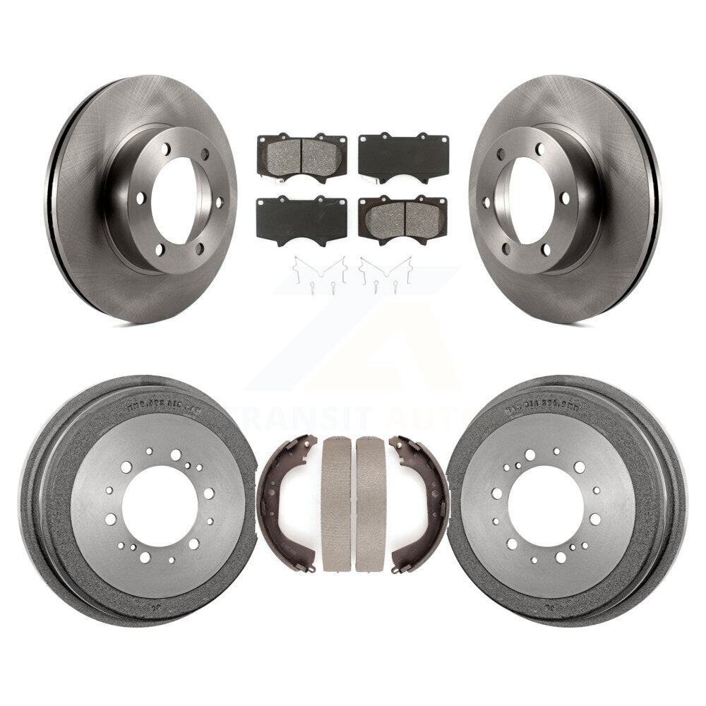 [Avant + Arrière] Kit de Disque et plaquette (semi-métallique) de frein pour 2000-2002 Toyota Tundra 5.3" Plate longueur K8S-103399