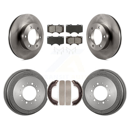 [Avant + Arrière] Kit de Disque et plaquette (semi-métallique) de frein pour 2000-2002 Toyota Tundra 5.3" Plate longueur K8S-103399