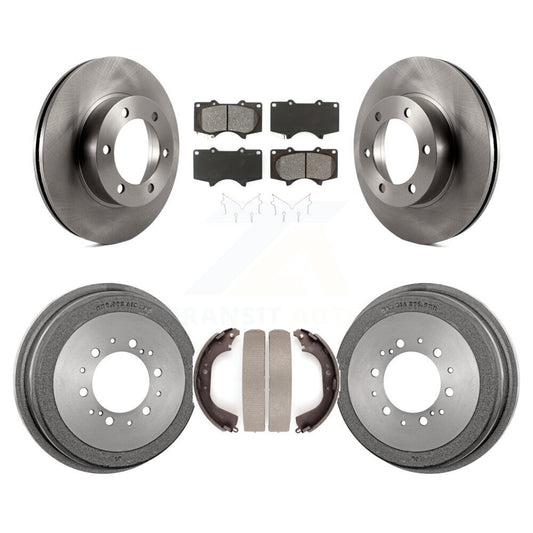 [Avant + Arrière] Kit de Disque et plaquette (semi-métallique) de frein pour 2000-2002 Toyota Tundra 5.3" Plate longueur K8S-103399