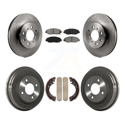 [Avant + Arrière] Kit de Disque et plaquette (semi-métallique) de frein pour Honda Civic K8S-103401