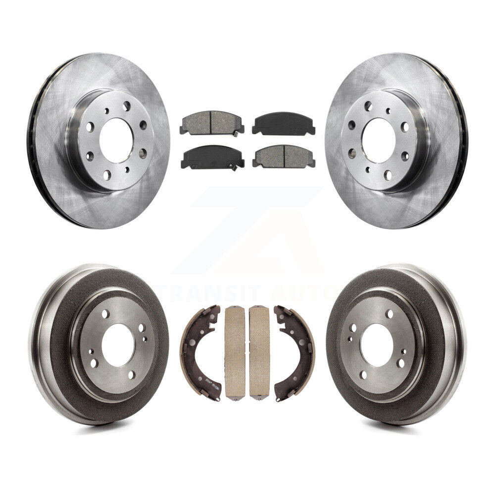 [Avant + Arrière] Kit de Disque et plaquette (semi-métallique) de frein pour Honda Civic K8S-103402