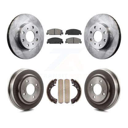 [Avant + Arrière] Kit de Disque et plaquette (semi-métallique) de frein pour Honda Civic K8S-103402
