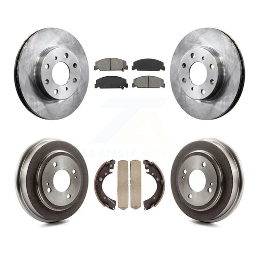 [Avant + Arrière] Kit de Disque et plaquette (semi-métallique) de frein pour Honda Civic K8S-103402