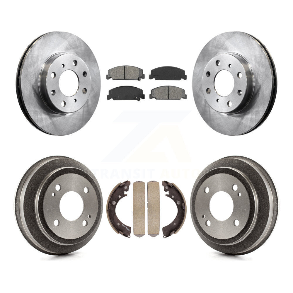 [Avant + Arrière] Kit de Disque et plaquette (semi-métallique) de frein pour 1993-1995 Honda Civic DX avec Coupe Manual transmission K8S-103403