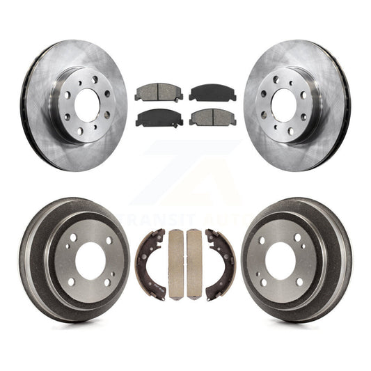 [Avant + Arrière] Kit de Disque et plaquette (semi-métallique) de frein pour 1993-1995 Honda Civic DX avec Coupe Manual transmission K8S-103403