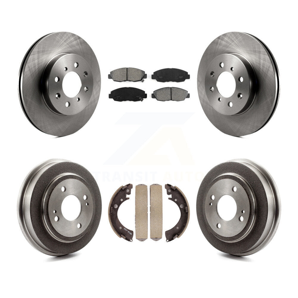[Avant + Arrière] Kit de Disque et plaquette (semi-métallique) de frein pour Honda Civic Acura EL K8S-103404