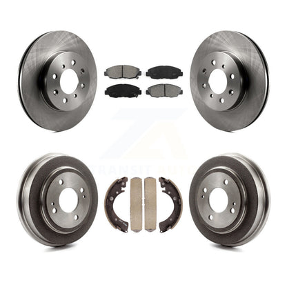 [Avant + Arrière] Kit de Disque et plaquette (semi-métallique) de frein pour Honda Civic Acura EL K8S-103404