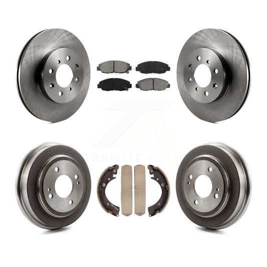 [Avant + Arrière] Kit de Disque et plaquette (semi-métallique) de frein pour Honda Civic Acura EL K8S-103404