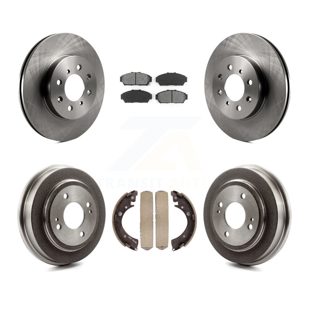 [Avant + Arrière] Kit de Disque et plaquette (semi-métallique) de frein pour Honda Civic K8S-103406