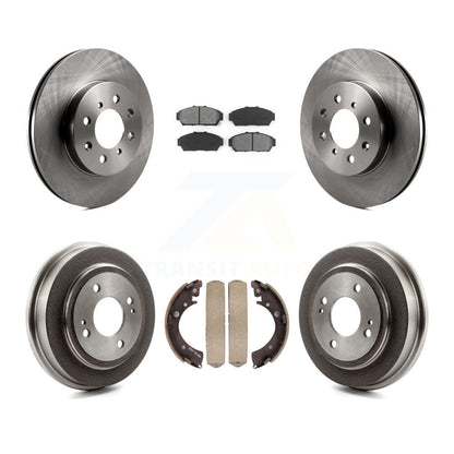 [Avant + Arrière] Kit de Disque et plaquette (semi-métallique) de frein pour Honda Civic K8S-103406