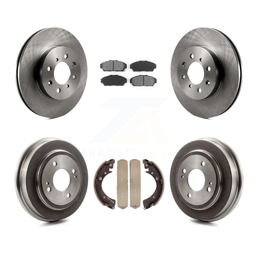 [Avant + Arrière] Kit de Disque et plaquette (semi-métallique) de frein pour Honda Civic K8S-103406