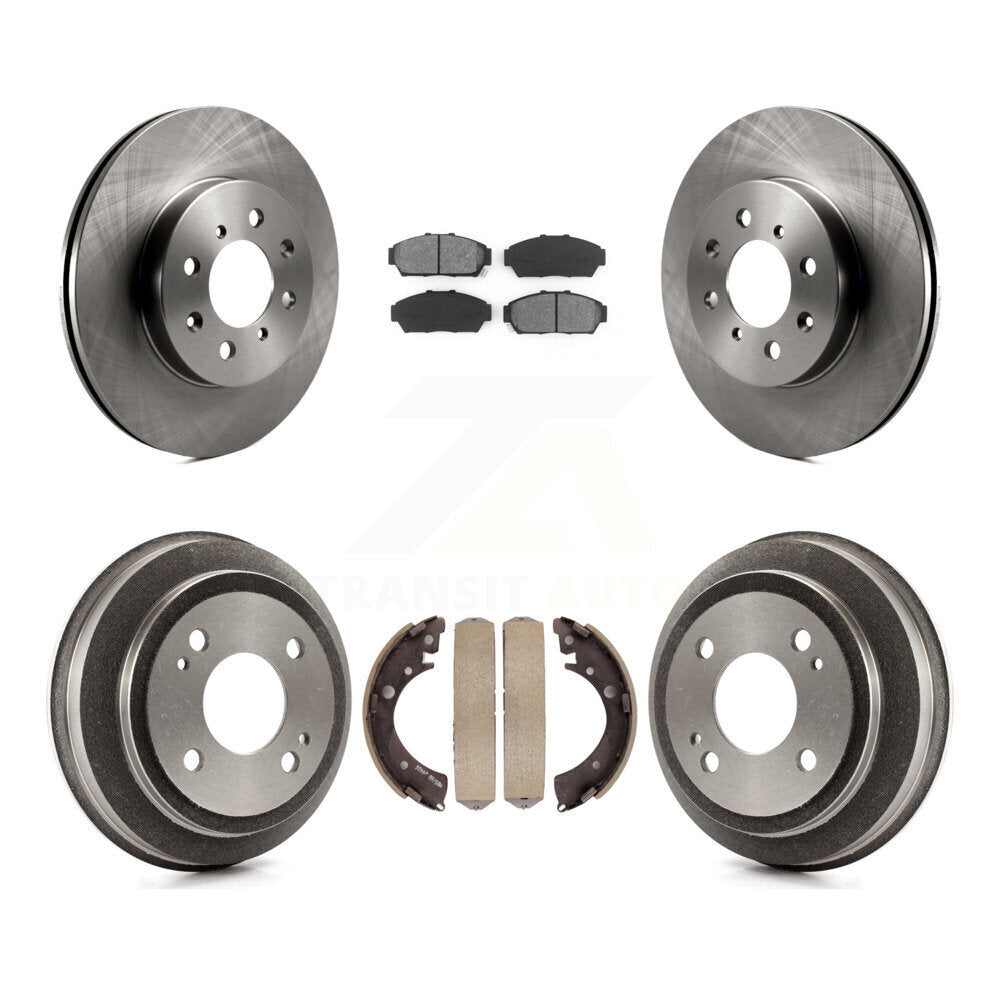 [Avant + Arrière] Kit de Disque et plaquette (semi-métallique) de frein pour 1994-1995 Honda Civic EX avec Coupe Manual transmission K8S-103407