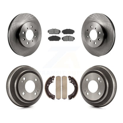 [Avant + Arrière] Kit de Disque et plaquette (semi-métallique) de frein pour 1994-1995 Honda Civic EX avec Coupe Manual transmission K8S-103407