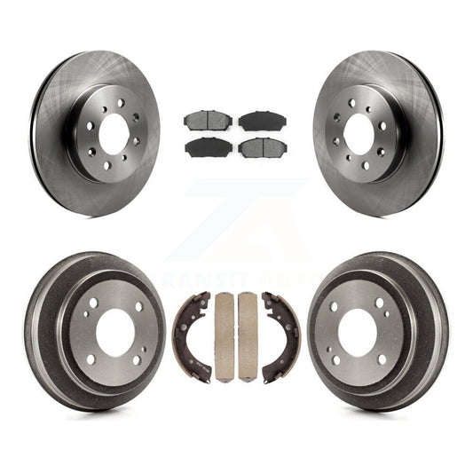 [Avant + Arrière] Kit de Disque et plaquette (semi-métallique) de frein pour 1994-1995 Honda Civic EX avec Coupe Manual transmission K8S-103407