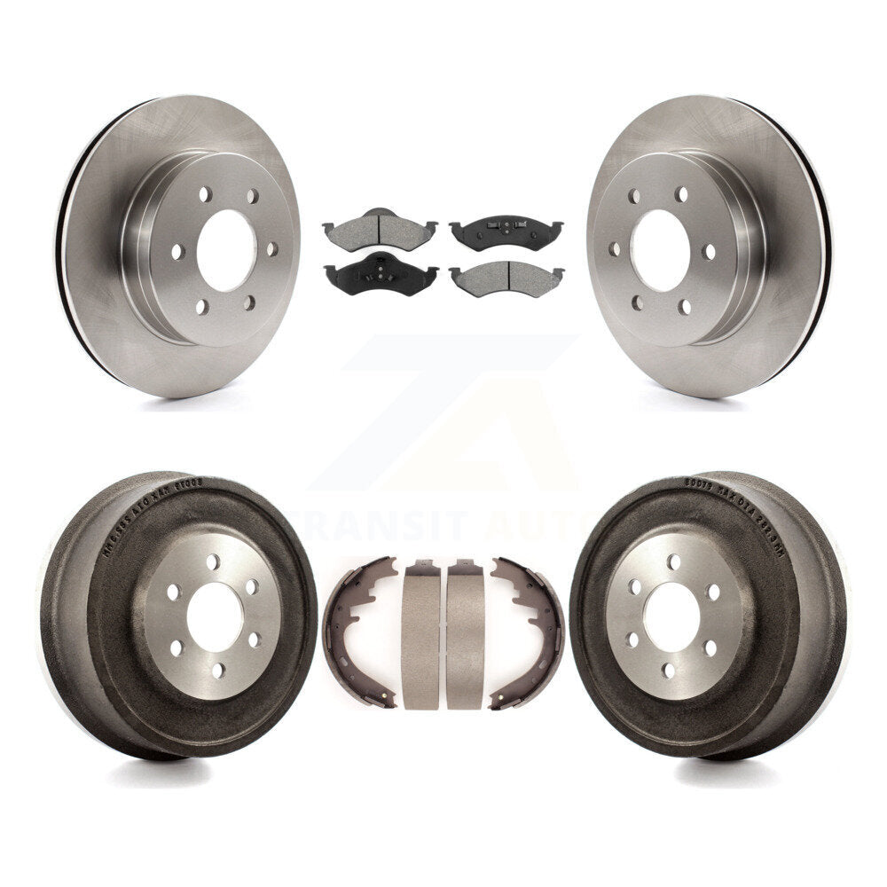 [Avant + Arrière] Kit de Disque et plaquette (semi-métallique) de frein pour 2000-2002 Dodge Dakota Durango K8S-103410