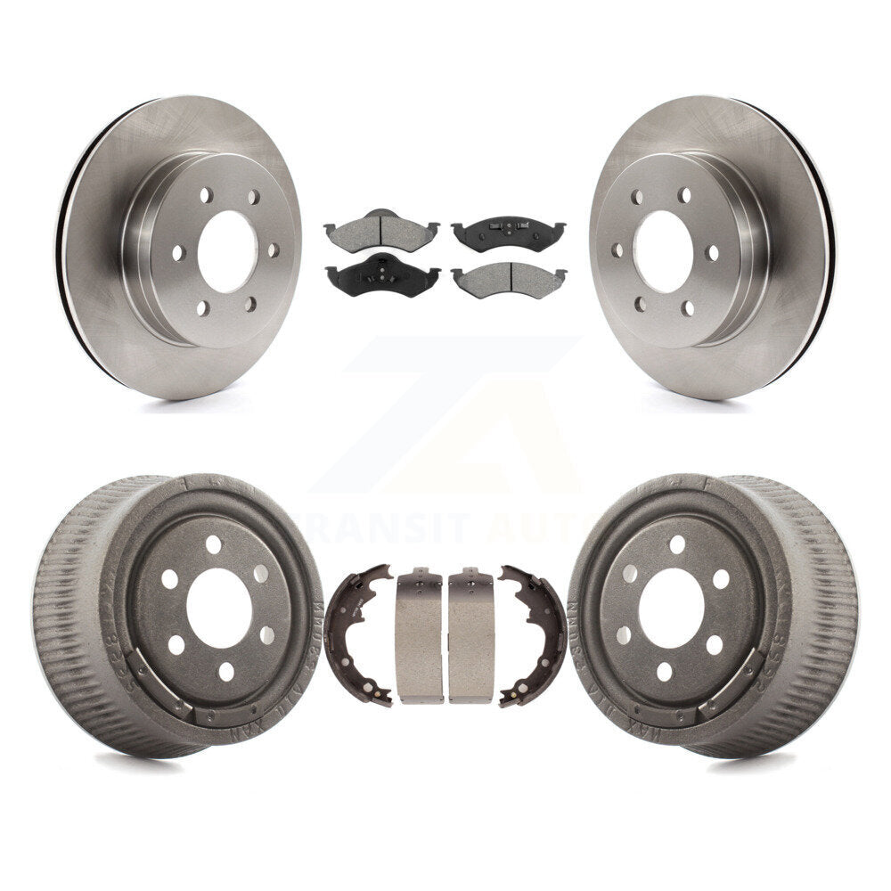 [Avant + Arrière] Kit de Disque et plaquette (semi-métallique) de frein pour 2000-2002 Dodge Dakota avec 9" Diameter K8S-103411