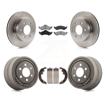 [Avant + Arrière] Kit de Disque et plaquette (semi-métallique) de frein pour 2000-2002 Dodge Dakota avec 9" Diameter K8S-103411
