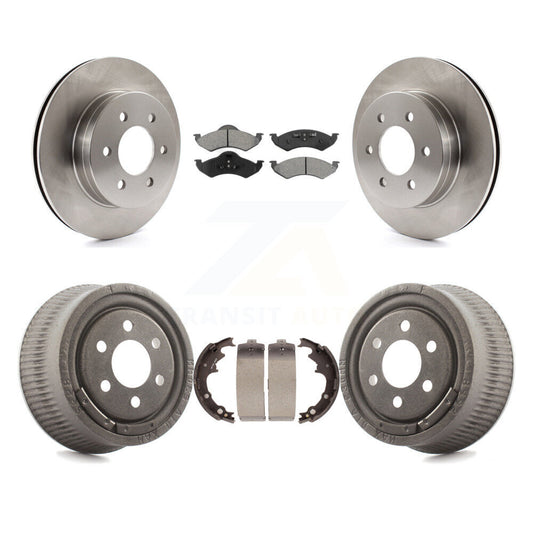[Avant + Arrière] Kit de Disque et plaquette (semi-métallique) de frein pour 2000-2002 Dodge Dakota avec 9" Diameter K8S-103411