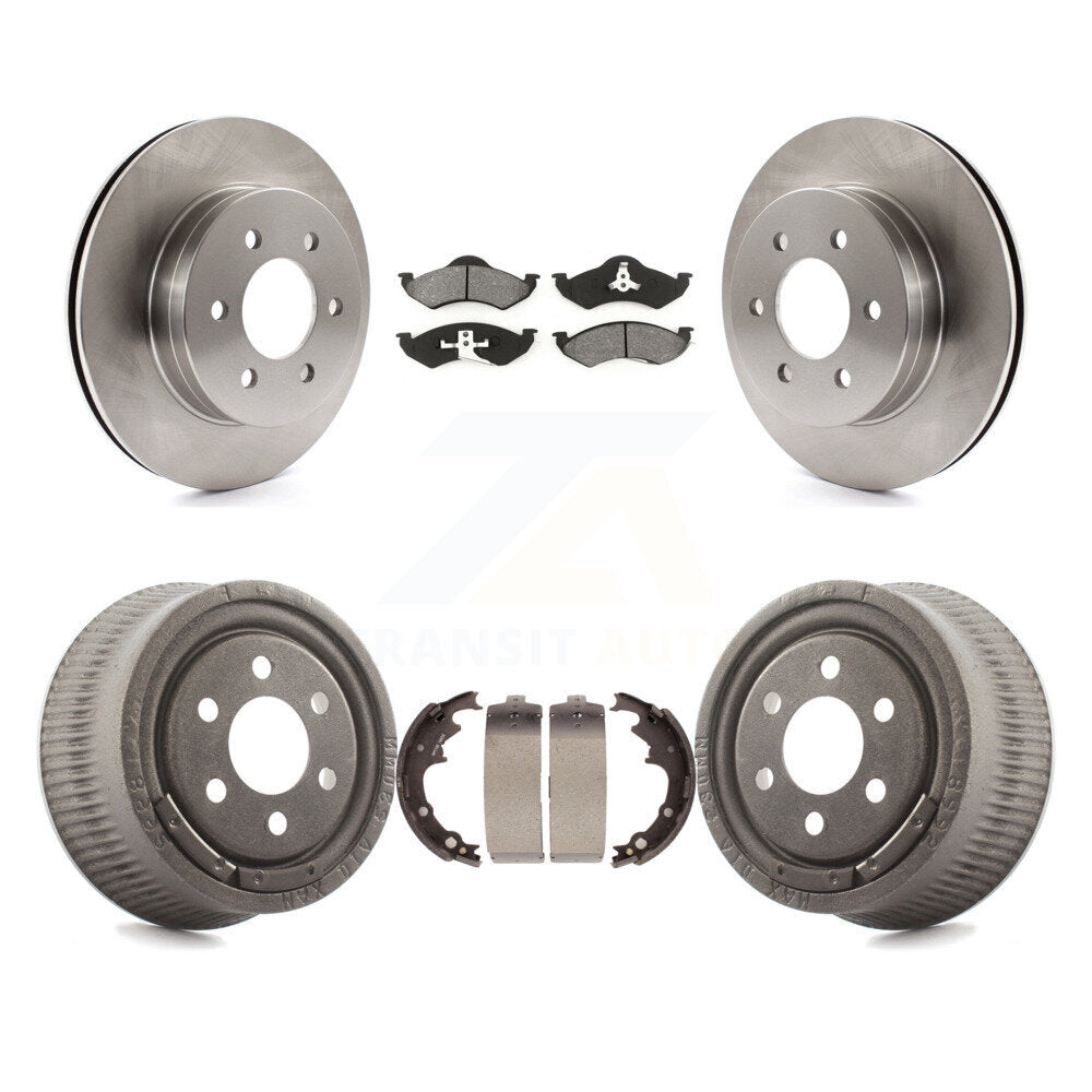 [Avant + Arrière] Kit de Disque et plaquette (semi-métallique) de frein pour 1999 Dodge Dakota avec 9" Diameter K8S-103414
