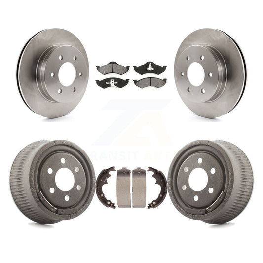 [Avant + Arrière] Kit de Disque et plaquette (semi-métallique) de frein pour 1999 Dodge Dakota avec 9" Diameter K8S-103414