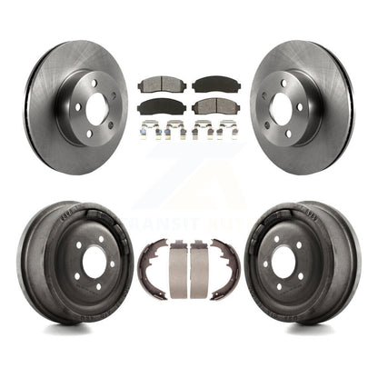 [Avant + Arrière] Kit de Disque et plaquette (semi-métallique) de frein pour Ford Ranger Mazda B4000 avec 10" Diameter K8S-103416