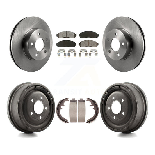 [Avant + Arrière] Kit de Disque et plaquette (semi-métallique) de frein pour Ford Ranger Mazda B4000 avec 10" Diameter K8S-103416