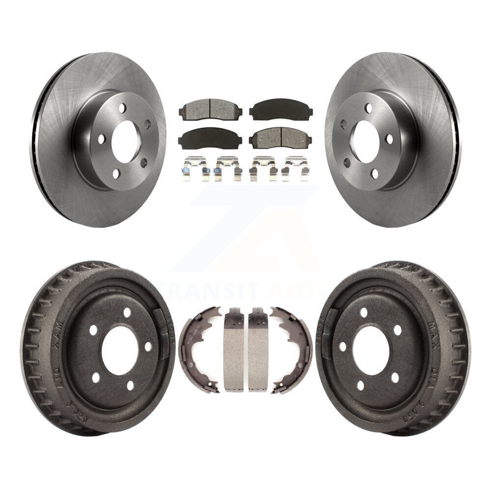 [Avant + Arrière] Kit de Disque et plaquette (semi-métallique) de frein pour Ford Ranger Mazda B4000 avec 9" Diameter K8S-103418