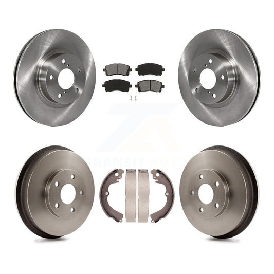 [Avant + Arrière] Kit de Disque et plaquette (semi-métallique) de frein pour 1998-2002 Subaru Forester 4-Wheel ABS K8S-103420