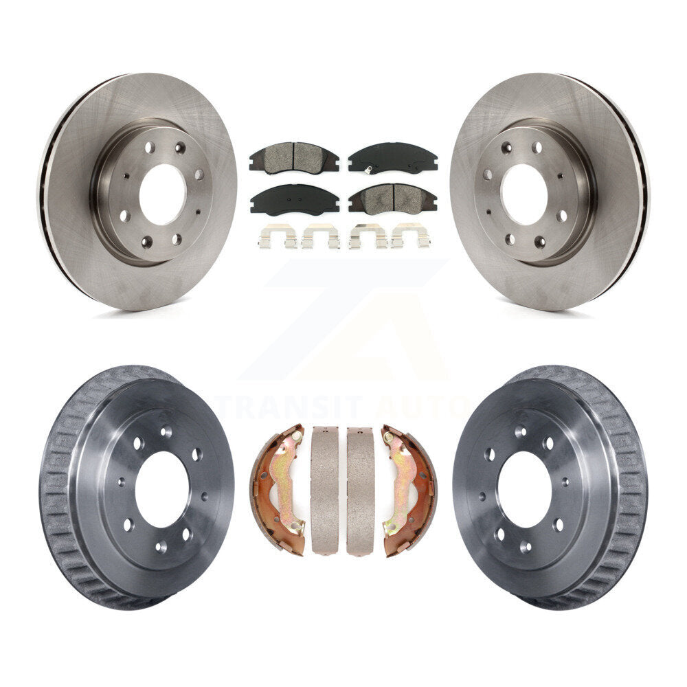 [Avant + Arrière] Kit de Disque et plaquette (semi-métallique) de frein pour 2007-2009 Kia Spectra K8S-103422