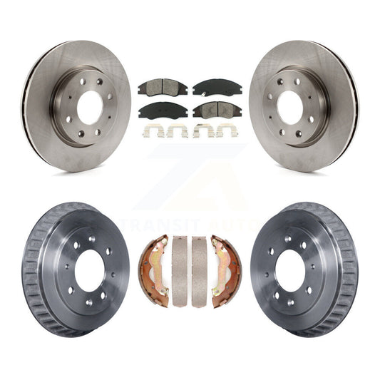 [Avant + Arrière] Kit de Disque et plaquette (semi-métallique) de frein pour 2007-2009 Kia Spectra K8S-103422