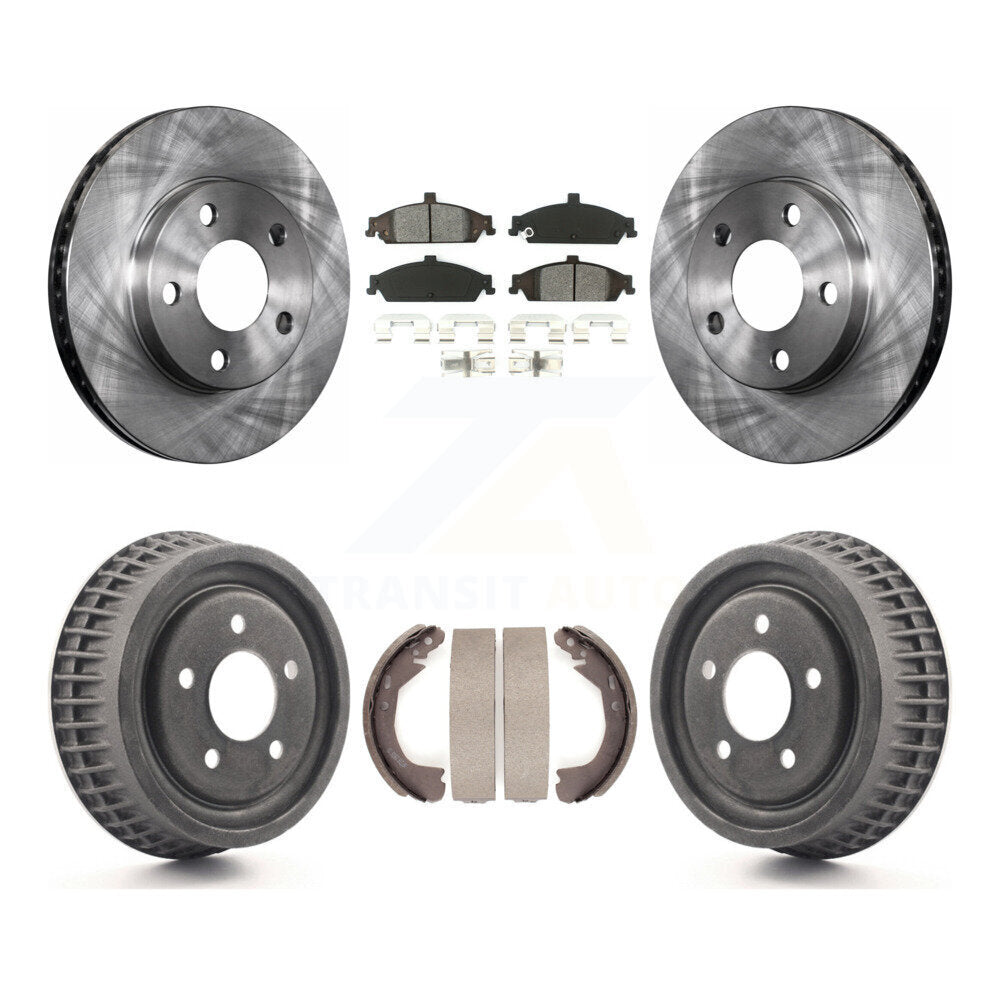 [Avant + Arrière] Kit de Disque et plaquette (semi-métallique) de frein pour Chevrolet Pontiac Grand Am Malibu Classic Oldsmobile Alero Cutlass K8S-103426