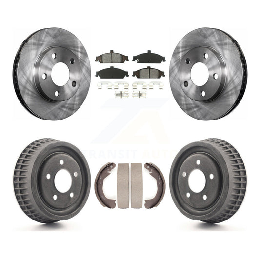[Avant + Arrière] Kit de Disque et plaquette (semi-métallique) de frein pour Chevrolet Pontiac Grand Am Malibu Classic Oldsmobile Alero Cutlass K8S-103426