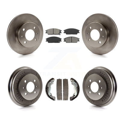 [Avant + Arrière] Kit de Disque et plaquette (semi-métallique) de frein pour 2003-2005 Hyundai Accent K8S-103429