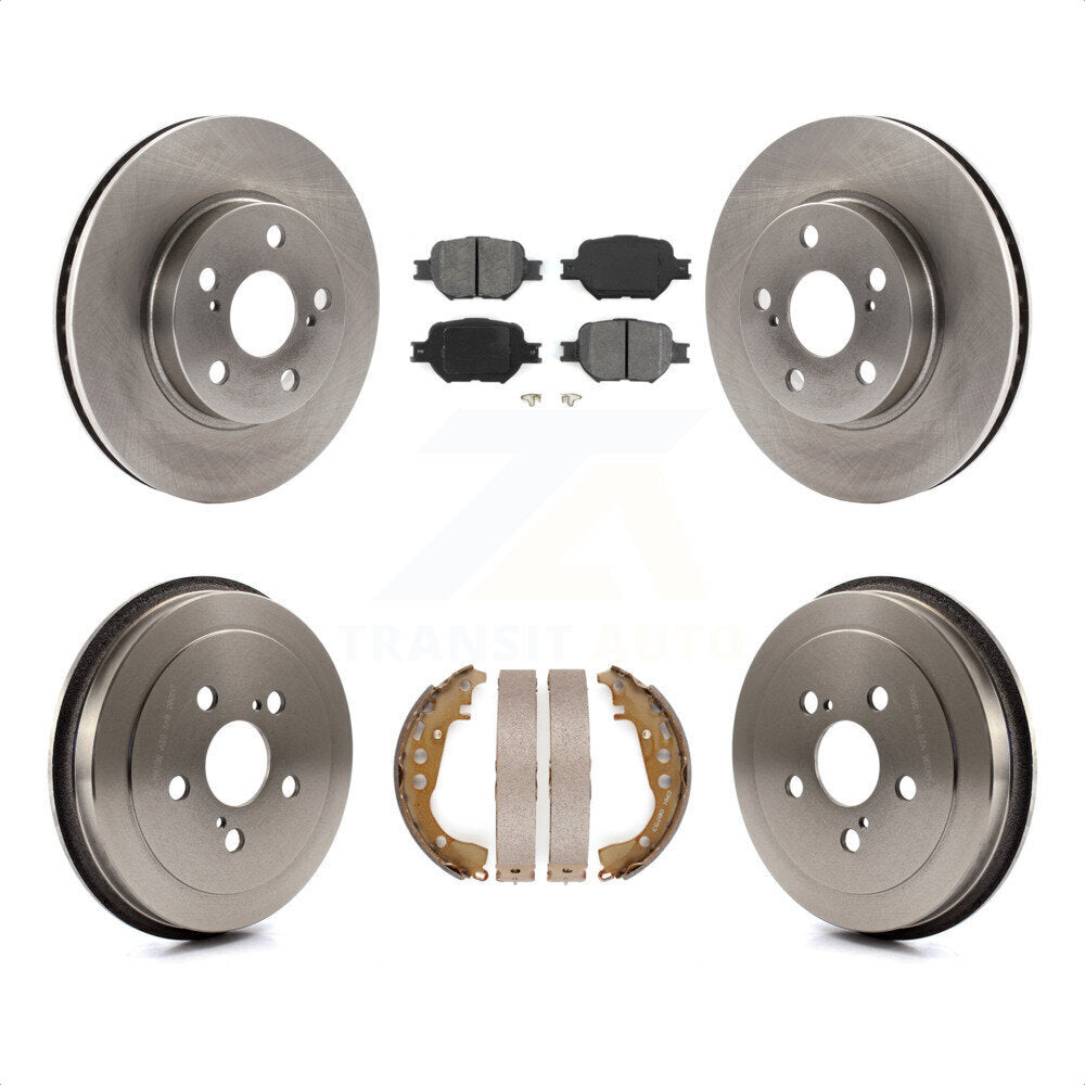 [Avant + Arrière] Kit de Disque et plaquette (semi-métallique) de frein pour 2001 Toyota Celica GT K8S-103431 par Transit Auto