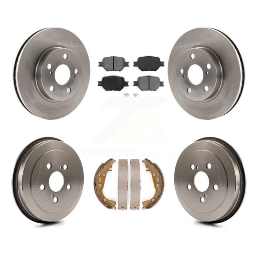 [Avant + Arrière] Kit de Disque et plaquette (semi-métallique) de frein pour 2001 Toyota Celica GT K8S-103431 par Transit Auto