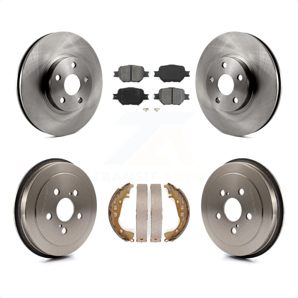 [Avant + Arrière] Kit de Disque et plaquette (semi-métallique) de frein pour 2000-2001 Toyota Celica GTS K8S-103433 par Transit Auto