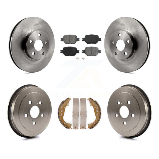 [Avant + Arrière] Kit de Disque et plaquette (semi-métallique) de frein pour 2000-2001 Toyota Celica GTS K8S-103433 par Transit Auto