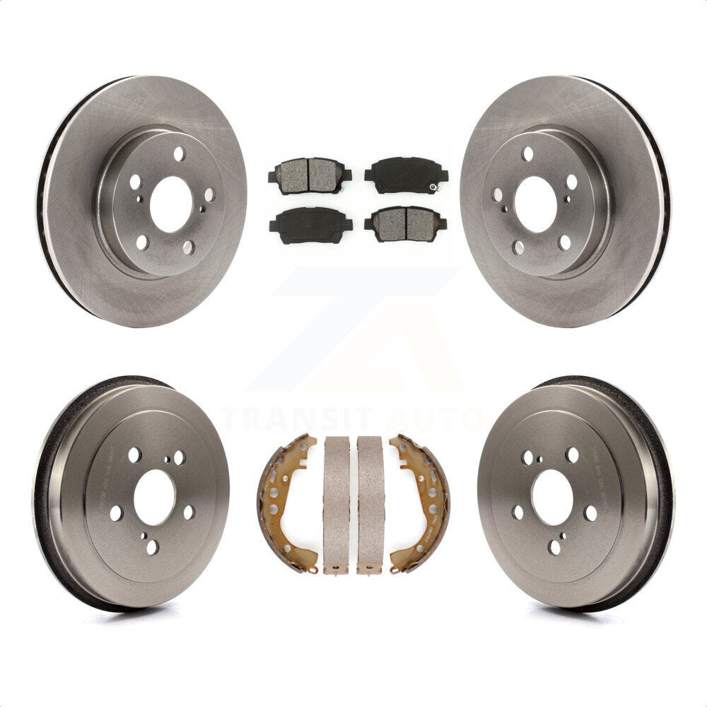 [Avant + Arrière] Kit de Disque et plaquette (semi-métallique) de frein pour 2000 Toyota Celica GT K8S-103435 par Transit Auto