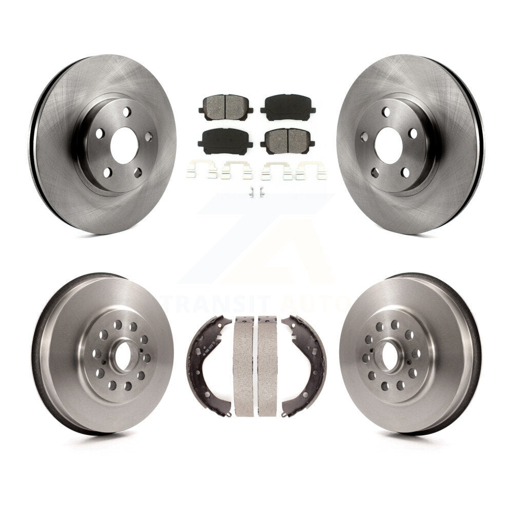 [Avant + Arrière] Kit de Disque et plaquette (semi-métallique) de frein pour 2003-2006 Toyota Matrix Pontiac Vibe AWD K8S-103436