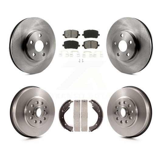[Avant + Arrière] Kit de Disque et plaquette (semi-métallique) de frein pour 2003-2006 Toyota Matrix Pontiac Vibe AWD K8S-103436