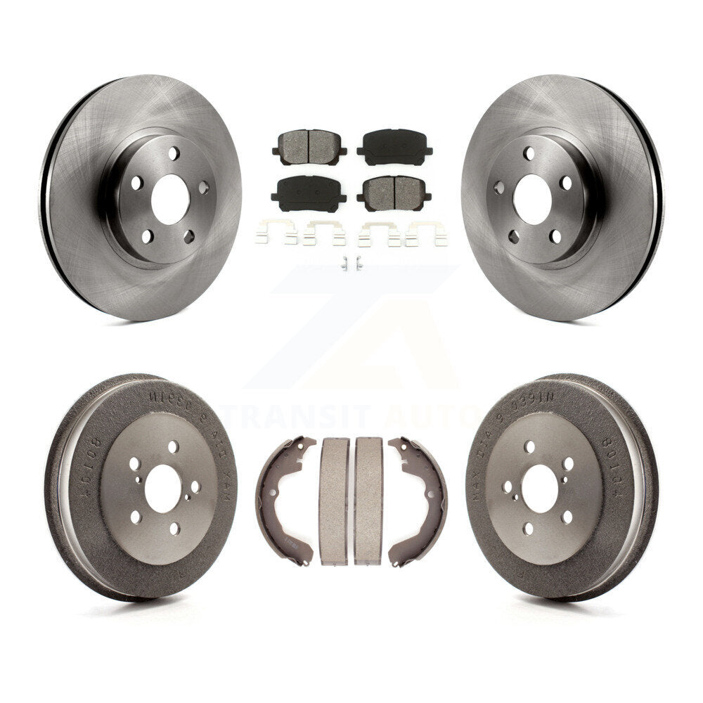 [Avant + Arrière] Kit de Disque et plaquette (semi-métallique) de frein pour Toyota Matrix Pontiac Vibe K8S-103437